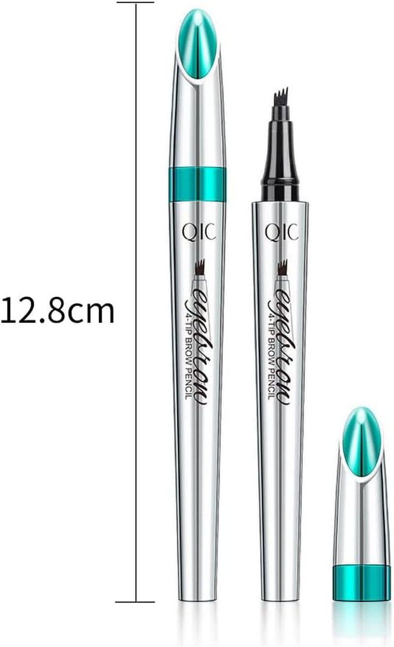 Fork Tattoo Eyebrow Ink Pen Eye Brow Pencil Brow Waterproof Long Lasting Makeup 1# Light Brown