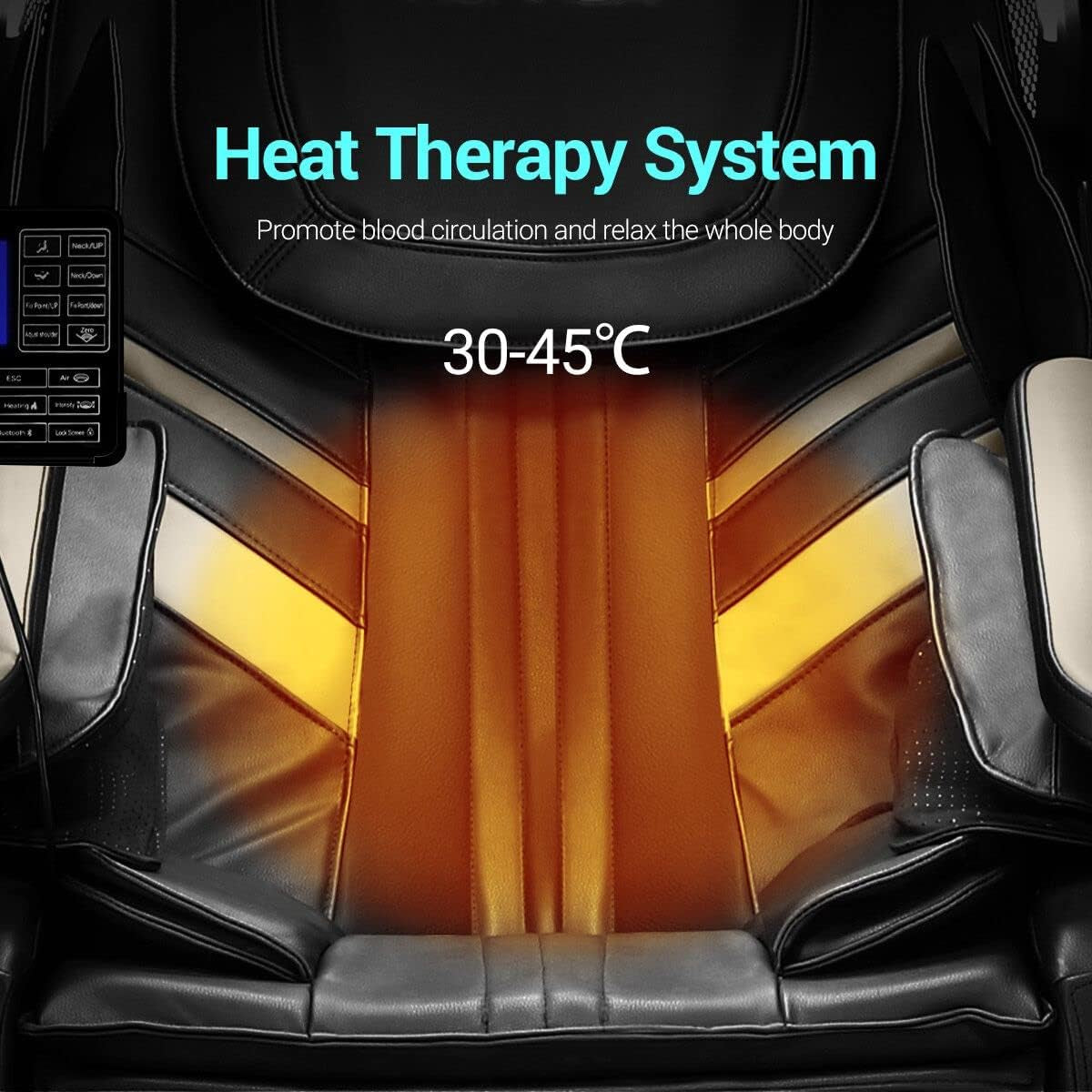 4D Massage Chair, Zero Gravity SL Track Massage Chairs, Full Body Shiatsu Massage Chair Recliner with Space Saving, Auto Body Detection, Thai Stretching, Bluetooth Speaker, Heat, Foot Roller