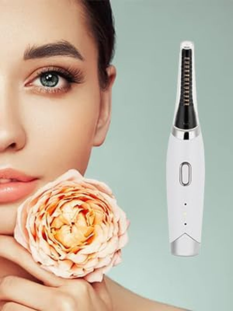 Heated Eyelash Curlers, Curler Lash USB Rechargeable Eye Fast Heating Long Lasting 48 Hours Curl Portable Beauty Makeup Tools with 3 Temperature Settings Perming Tool for Women