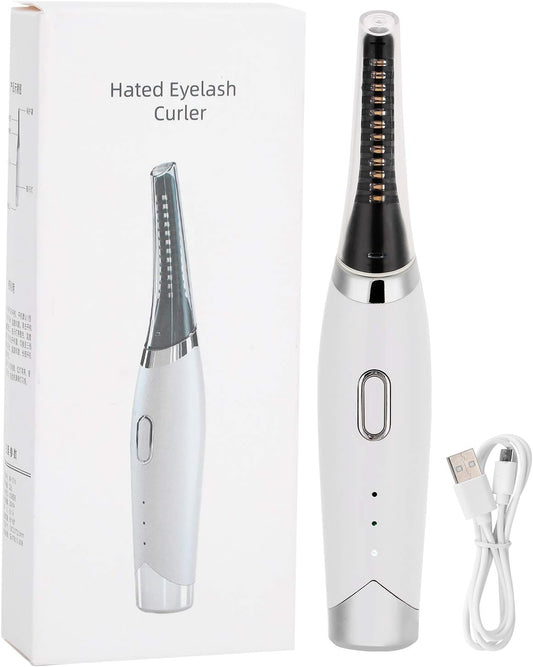 Heated Eyelash Curlers, Curler Lash USB Rechargeable Eye Fast Heating Long Lasting 48 Hours Curl Portable Beauty Makeup Tools with 3 Temperature Settings Perming Tool for Women