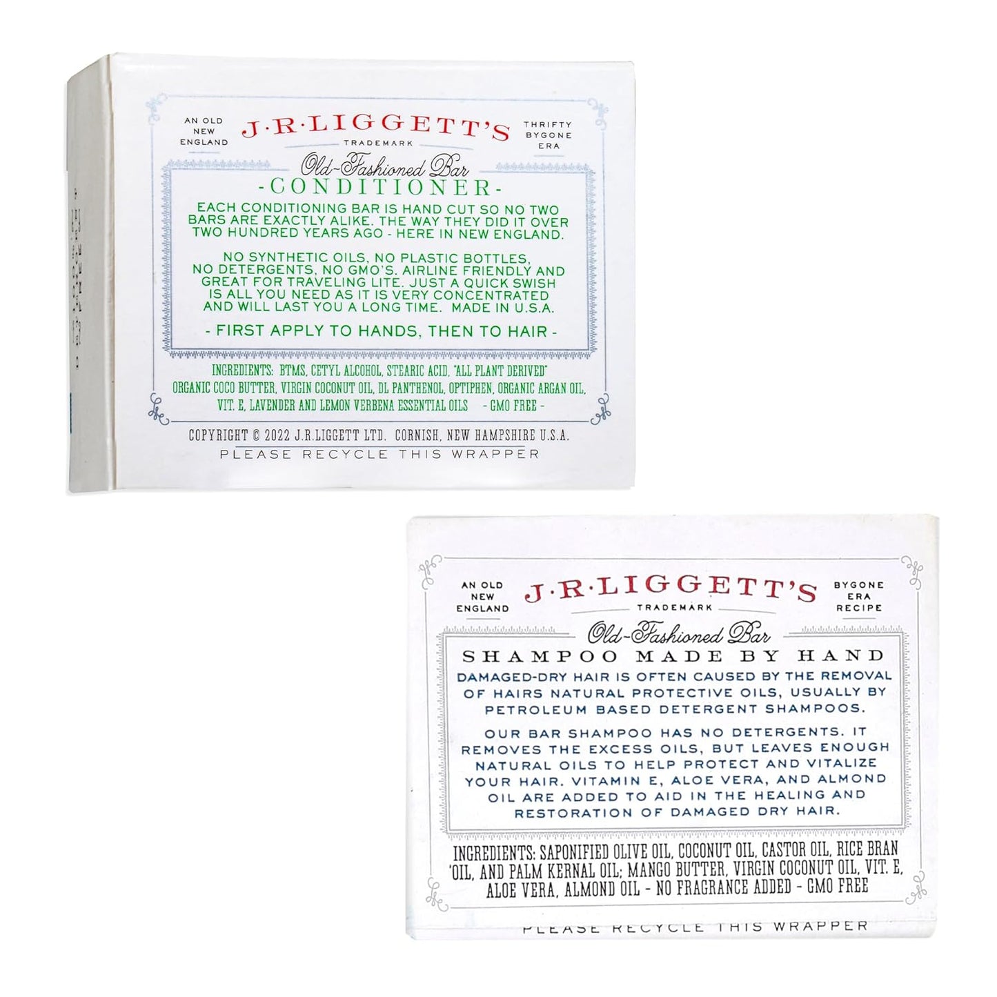 New Conditioner Bar 1.75Oz + Two Moisturizing Formula Shampoo Bars 3.5Oz Bundle | All-Natural Ingredients for Hair Clean, Soft, Tangle-Free | Eco-Friendly Biodegradable Made in the USA