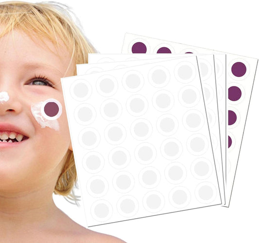 UV Sunscreen Patches - UV Sticker - Sunscreen Detecting Stickers Transparent -Adhesive for Sun Protection Reminder