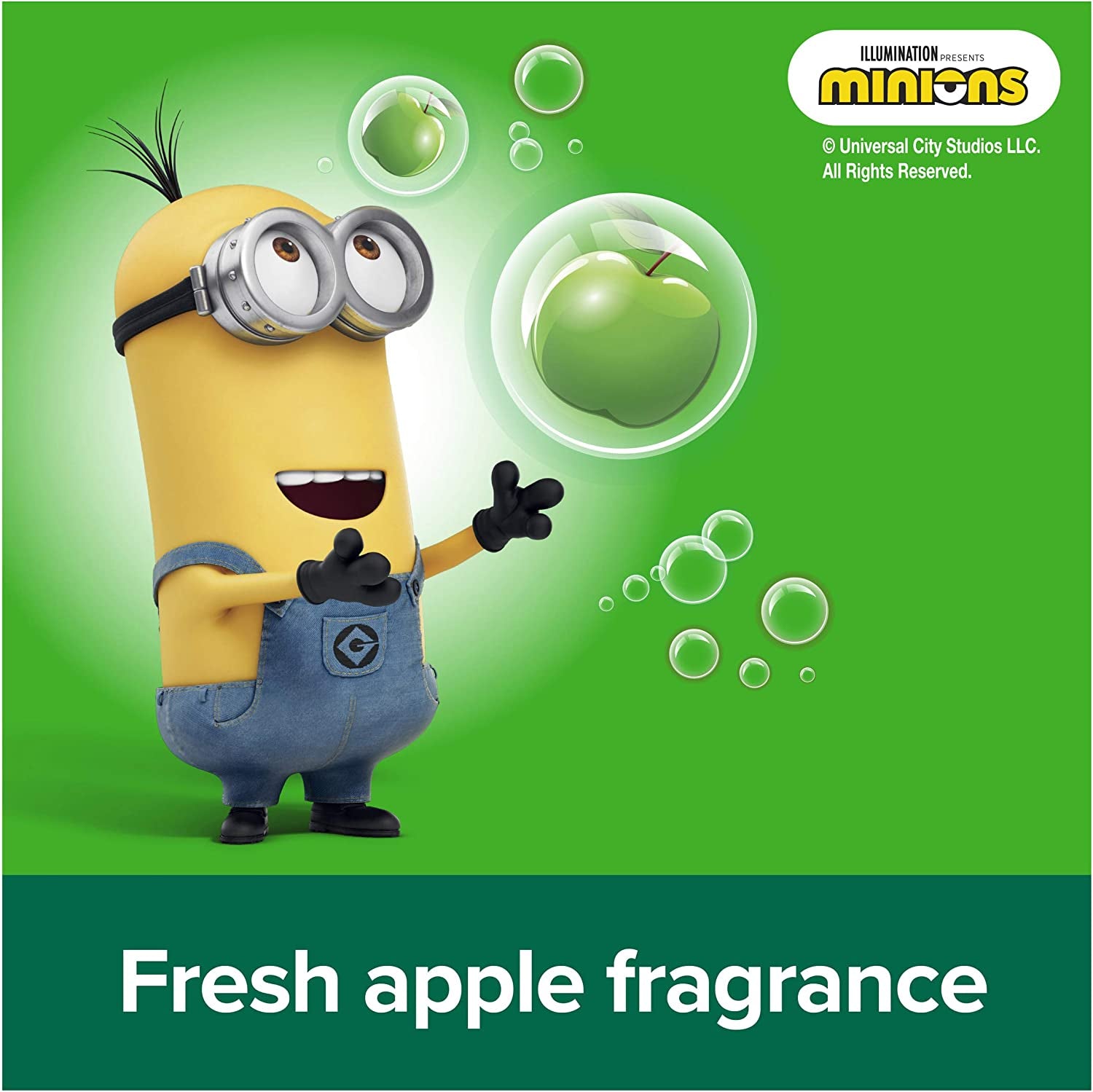 Kids 3 in 1 Hair Shampoo, Conditioner & Body Wash 350Ml, Minions Happy Apple, Hypoallergenic, Detangles Hair, No Parabens