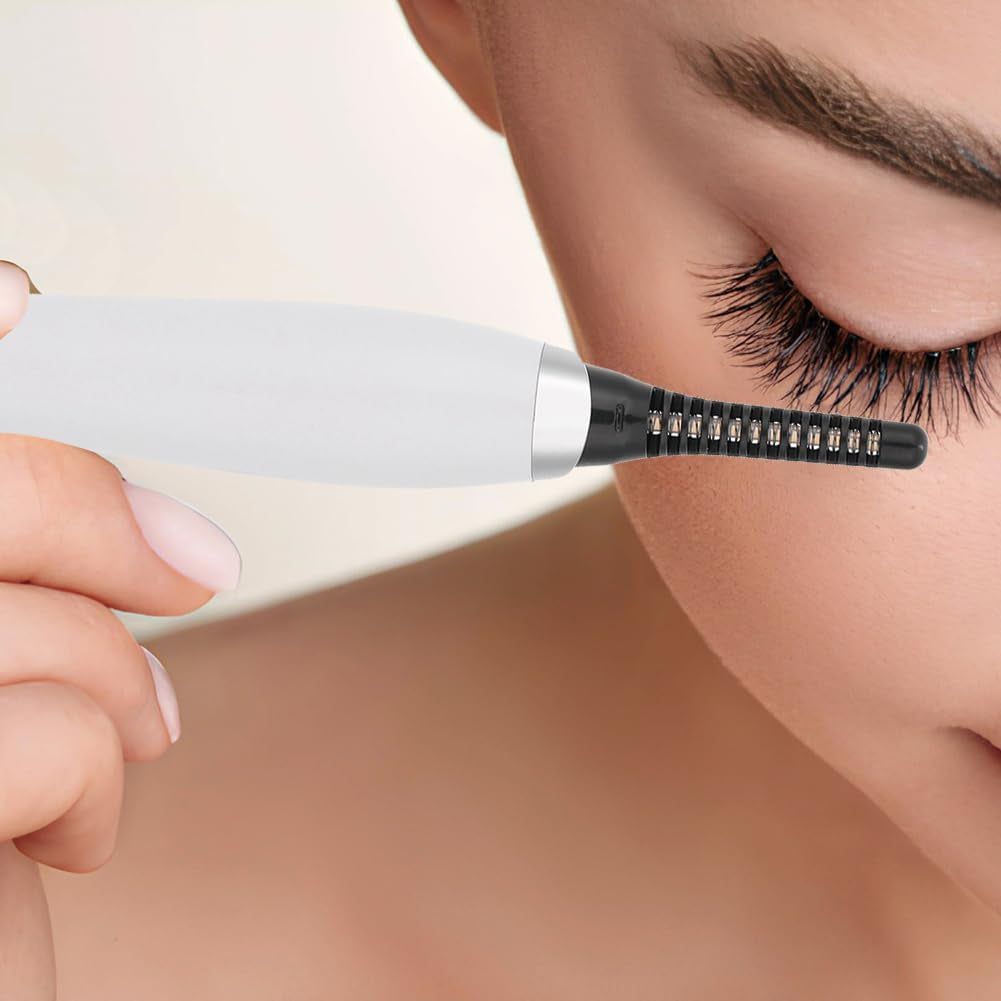 Heated Eyelash Curlers, Curler Lash USB Rechargeable Eye Fast Heating Long Lasting 48 Hours Curl Portable Beauty Makeup Tools with 3 Temperature Settings Perming Tool for Women
